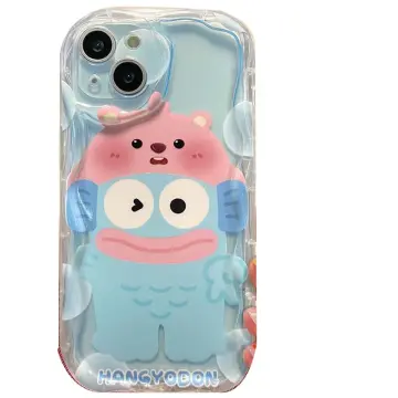 CASE For iPhone 14 13 11 12 Pro Max 3D Cartoon Hangyodon Ugly Fish Phone  Cove