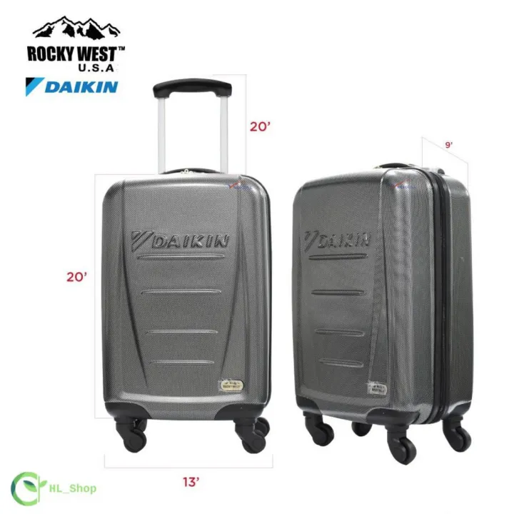 Rocky West Daikin Trolley Luggage Bag 20" with 4 wheels Lightweight