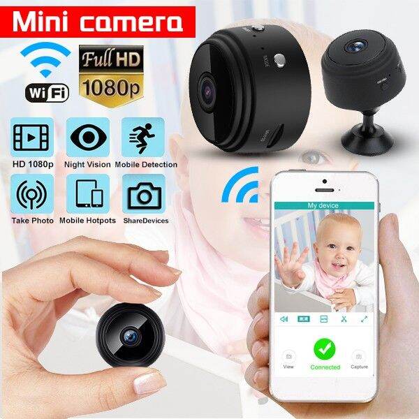 Mini A9 Camera 1080P HD Wireless WIFI CCTV Bulb 360 Take Photo Home