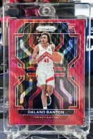 DALANO BANTON Rookie Card การ์ดบาสเก็ตบอล NBA RED WAVE PRIZM Toronto Raptors