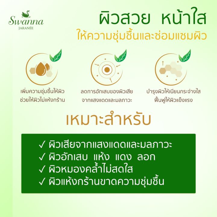 สบู่ว่านหางจระเข้ผสมน้ำผึ้ง-swanna-jaranee-aloe-vera-amp-honey-soap-สูตรลดอาการอักเสบและเติมความชุ่มชื้นให้ผิว-ลดผิวแห้ง-แดง-อักเสบ-เป็นขุยจากแสงแดด-เพิ่มความชุ่มชื้นให้ผิว-เหมาะสำหรับผิวแห้งเสียต้องก