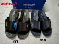 aerosoft รุ่น LA2102 รองเท้าแตะผู้หญิง ใส่สบาย ทนทาน สีดำ สีกรม