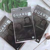 หน้ากากเนื้อโฟม สีดำ GUARD Face Mask ป้องกันฝุ่น PM 2.5, รังสี UV ทรง 3D ใส่กระชับใบหน้า (บรรจุ 3 ชิ้น/ซอง)