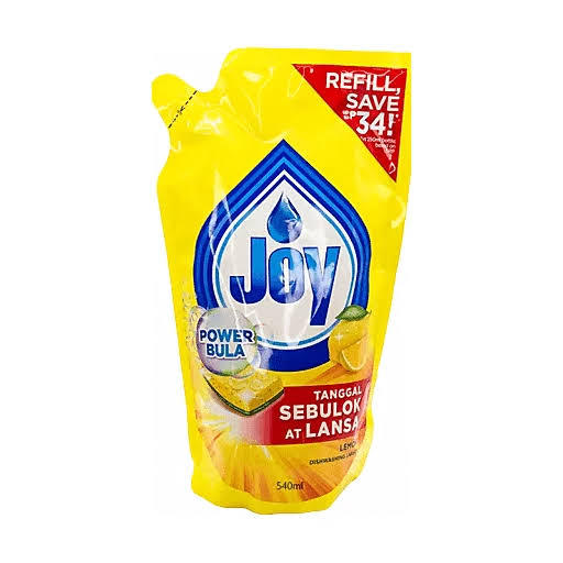 Joy Lemon Dishwashing Liquid Concentrate | 540ml Refill | Lazada PH