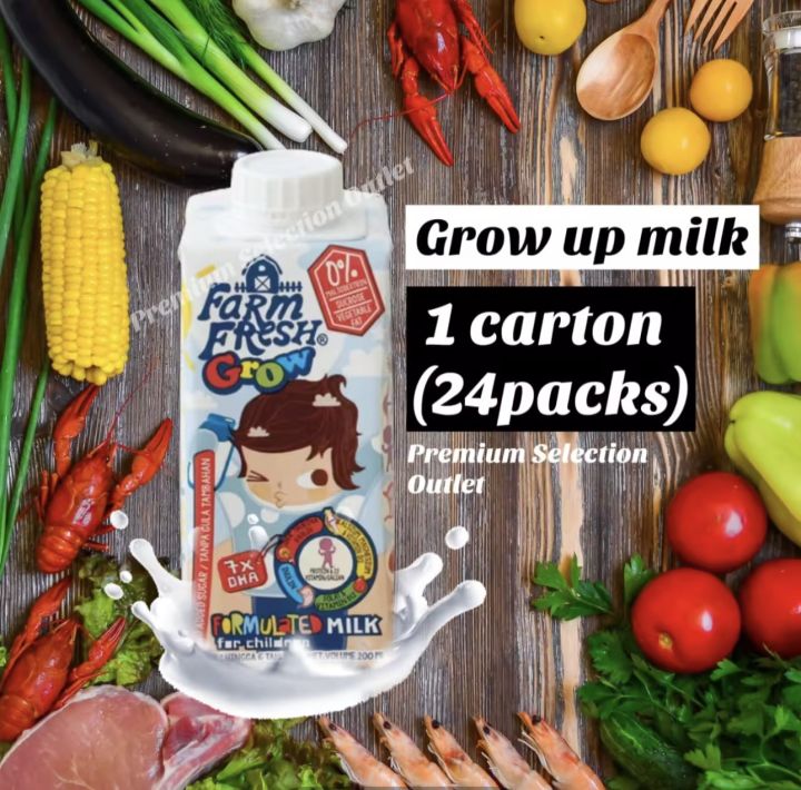 SUSU FARM FRESH GROW UP MILK 200ml X 24packs( 1 Carton) | Lazada