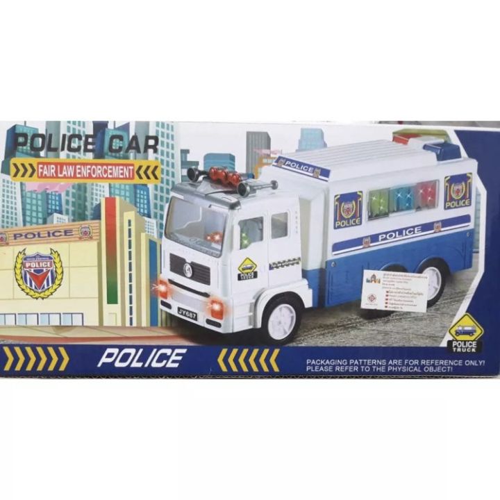 ของเล่นใหม่-รถตำรวจ-รถชนถอย-รถของเล่น-มีเสียง-มีไฟ-ta5210