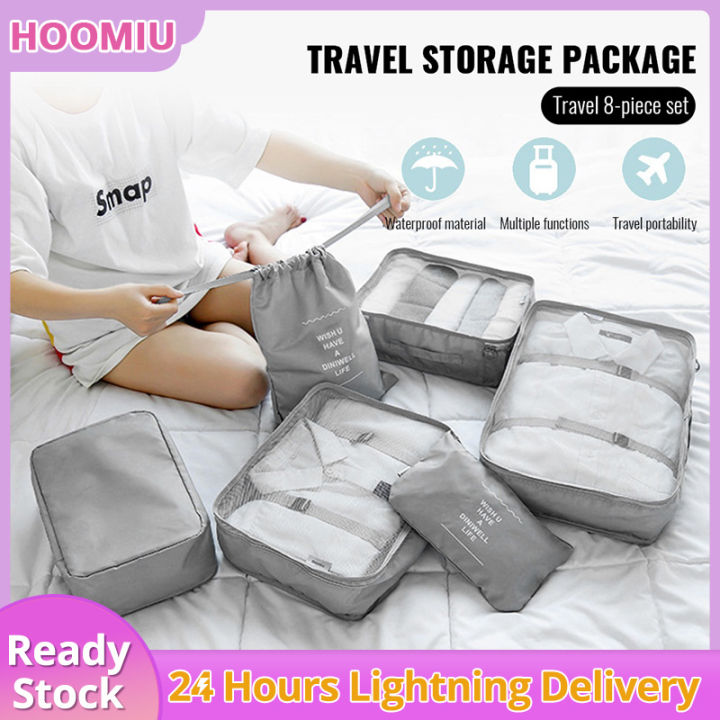 8-piece Set Luggage Divider Bag Travel Storage Clothes Underwear