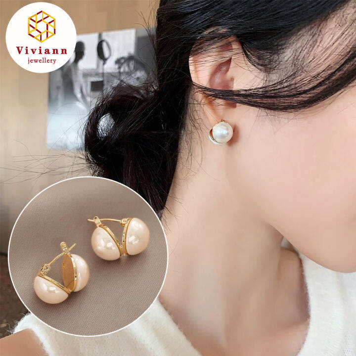 Original pearl deals stud earrings