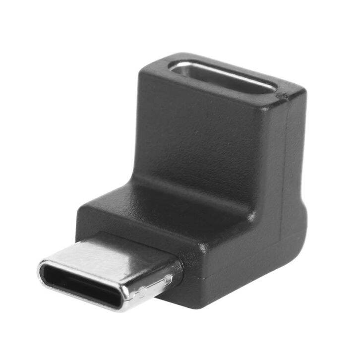 1pcs-usb-c-adapter-type-c-ชายหญิงหญิงหญิงขวาและซ้ายมุม90องศาอะแดปเตอร์สำหรับแท็บเล็ตแล็ปท็อป