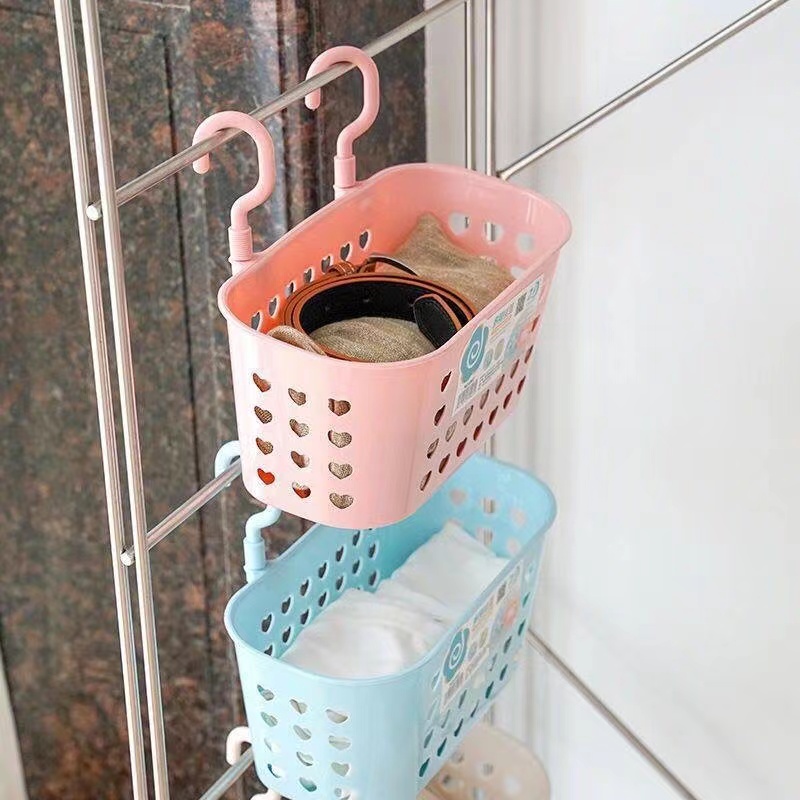 Multifunctional Storage Handling Basket Bathroom Wash Supplies Handling Basket Kitchen Conventions Handling Storage Basket Rack
