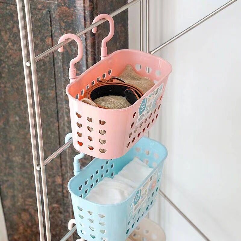 Multifunctional Storage Handling Basket Bathroom Wash Supplies Handling Basket Kitchen Conventions Handling Storage Basket Rack