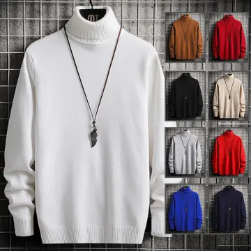 White pullover sweater on sale mens