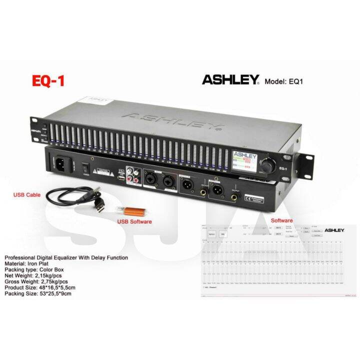 Equaliser Digital Ashley EQ 1 Original Ashley Equalizer EQ1 Lazada