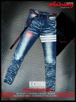 กางเกงยีนส์ฟอกคาดแถบหนัง Holdem Denim styleใหม่ล่าสุด Denim style กางเกงยีนส์ฟอกคาดแถบลายดาวกระจาย ⭐️ลายไม้กางเขน✝️ลายสายฟ้าตัวใหม่สุดพร้อมเข็มขัดผ้าหรือเชือกตรงรุ่น