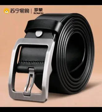 Buy Contacts Men's Genuine Leather Pin Buckle Belt