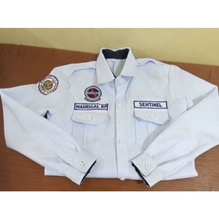 Security guard uniform long sleeve with Patches sosia, Padpao,name at ...