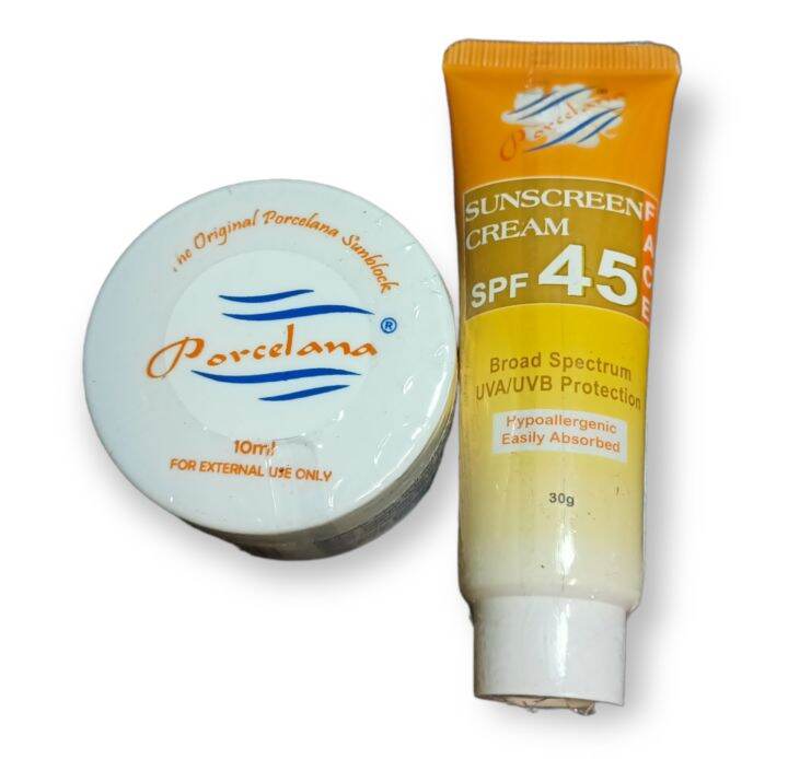 Porcelana Sunscreen / Sunblock Cream 30g & 10ml Lazada PH