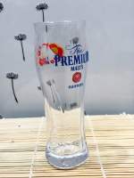 แก้วเบียร์ Premium Malt Sakura. 340 ml