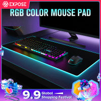 Expose แผ่นรองเมาส์มีไฟ RGB แผ่นรองเมาส์ Gaming Mousepads  แผ่นรองเม้าส์สำหรับเล่นเกมส์  80cm×30cm  mouse pad with lights 7colors