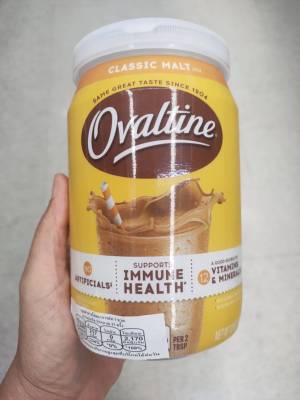 Ovaltine Classic Malt เครื่องดื่มมอลต์สกัดช็อคโกแลตปรุงสำเร็จชนิดผง 340กรัม