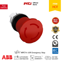 ABB MPET4-10R-01 สวิตซ์ฉุกเฉิน หมุนปลดล็อค 40mm 1NC Emergency Stop-Complete Set