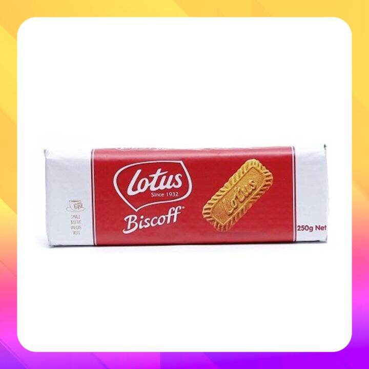 LOTUS Biscoff Biscuit Caramel 250gr isi 32pcs Caramelised Biscuits