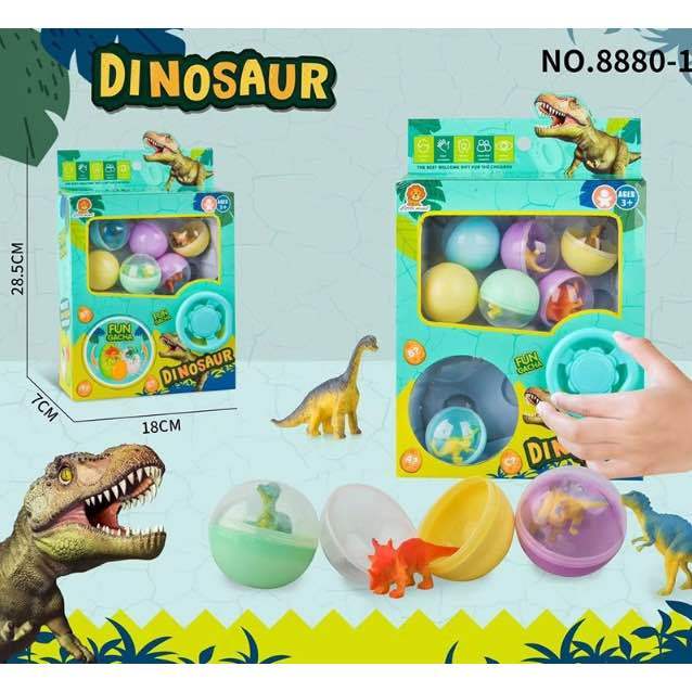 ของเล่นใหม่-กล่องกาชาปองหมุนไข่ตู้หมุนไข่-เครื่องหมุนไข่-ไดโนเสาร์-ของเล่นเด็ก-ze