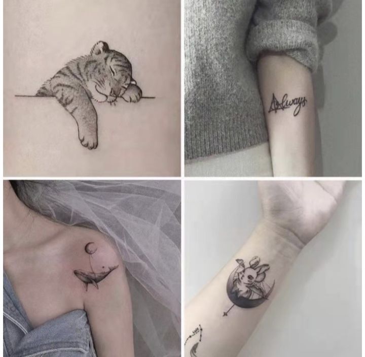 tattoo-ไซส์มินิมอล-ติดเนียนเหมือนสักจริง-กันน้ำ-กันเหงื่อ