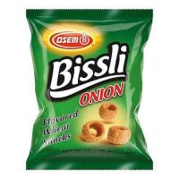 Bissli Onion Flavor Wheat Snack Osem 70 gr - โอเซม บิสลี่ ขนมโฮลวีตอบกรอบ รสหัวหอม บรรจุ 70 กรัม