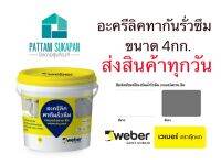 Weber เวเบอร์ดรายซีล อครีลิคทากันรั่วซึม 4kg สีขาว