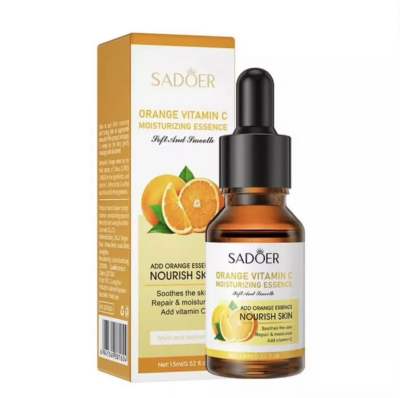 เซรั่มวิตามินซีสด เซรั่มบำรุงผิวล้ำลึก สูตรใหม่ 15 ml ว่านหางจระเข้ สารสกัดจากส้ม SADOER Essense ลดความหมองคล้ำ
