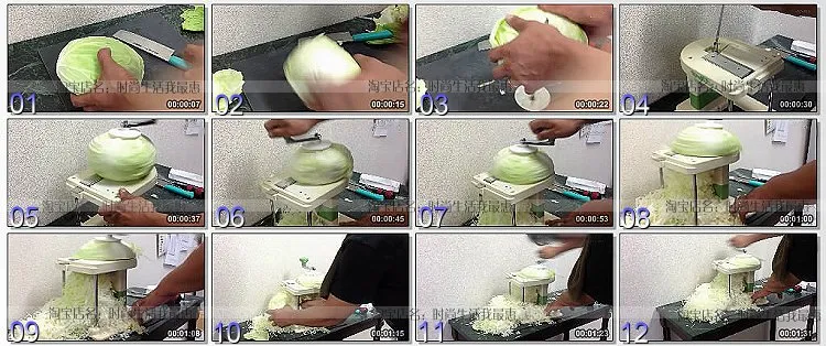 CHIBA Cabbage Cutter Slicer CKY03 Cutting Hand‐Powered Shredded