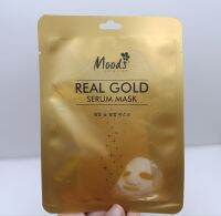 Moods Real Gold Serum Mask มูดส์ เรียล โกลด์ เซรั่ม มาส์ค ( 1 แผ่น )