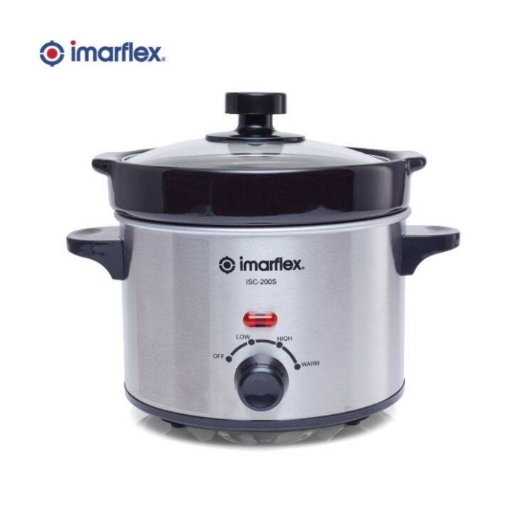 Imarflex Slow Cooker 2.0 Quart Stainless Steel Lazada PH