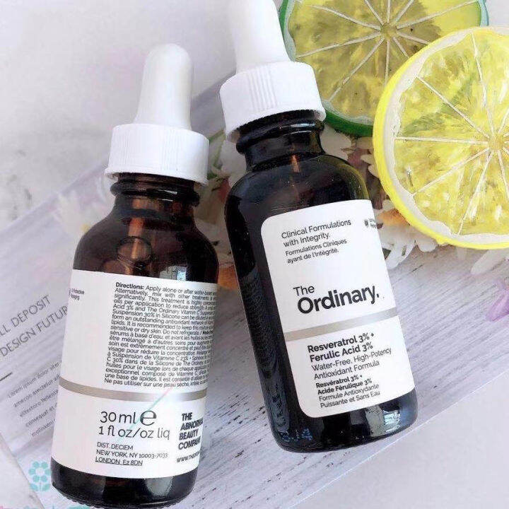 The Ordinary Resveratrol 3 + Ferulic Acid Antioxidant / Repair Damage Skin Aging Sooth
