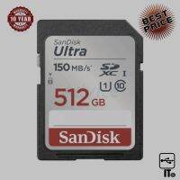 512GB SD Card SANDISK Ultra SDSDUN4-512G-GN6IN (140MB/s,) ประกัน 10Y การ์ดหน่วยความจำ เมมโมรี่การ์ด sdcard เอสดี การ์ด ของแท้ เอสดีการ์ด เอสดีการ์ด