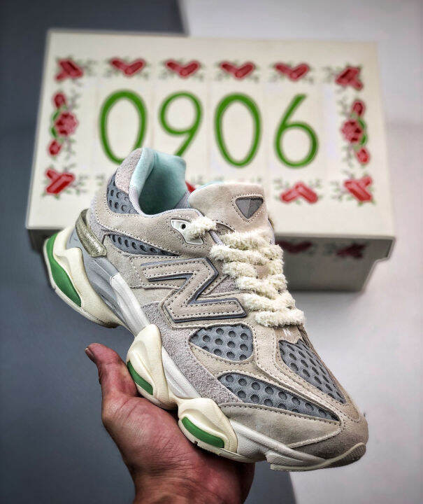 New Balance NB 9060 original wear-resistant breathable low-cut sports  casual shoes in Beige and green U9060BW1 | Lazada Singapore