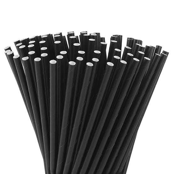 หลอดกระดาษ-หลอดดูดน้ำกระดาษ-สีดำ-6-197-มม-300-ชิ้น-พิเศษ-150-บาท-บรรจุกล่องกระดาษ-eco-friendly-100-ส่งฟรีทั่วประเทศไทย-paper-straws-solid-paper-straws-black-color-unwrapped-dia-6-mm-l-197-mm-free-deli