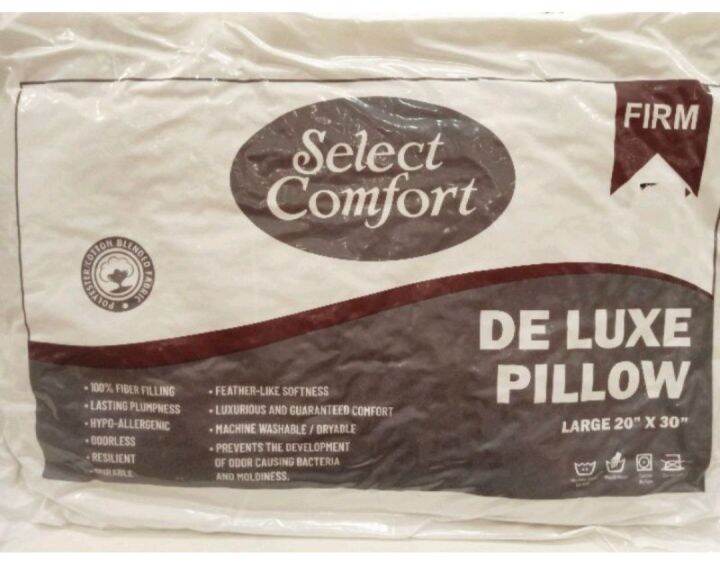 Select Comfort Deluxe Pillow 20X30 (Firm Type) Lazada PH