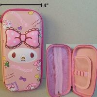 อุปกรณ์ เครื่องเขียน กล่องดินสอ ทรง Smiggle 3D ใบเล็ก ลาย มายเมโลดี้ mymelody รูปด้านหน้า เป็น 3D นู