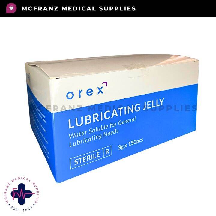 Orex Lubricating Jelly 3g & 5g (Sold per box/150pcs) Lazada PH