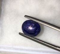 (สวยแปลก) BLUE SAPPHIRE ไพลินแท้ นิหร่า 3.79 กะรัต น้ำเงินเหลือบม่วง สวยมีเสน่ห์ค่ะ