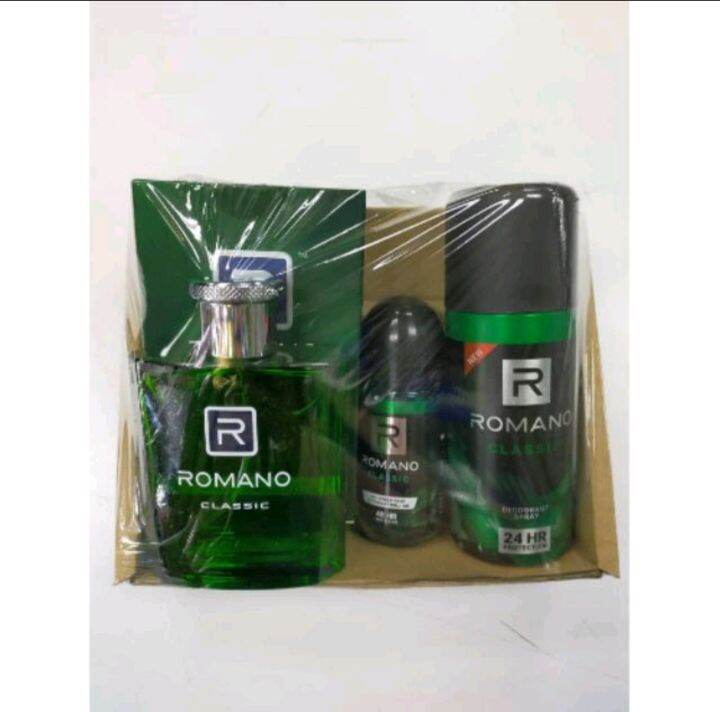 Perfume Romano classic Perfume gift set ORIGINAL Lazada