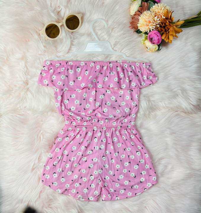 OFF SHOULDER TOP WITH SHORT SET FOR BABY GIRL 3 MONTHS TO 1 YEAR OLD