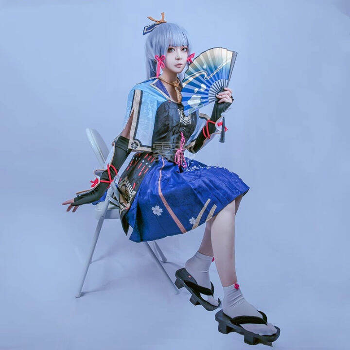 Game Genshin Impact Cosplay Costumes Kamisato Ayaka Cos Costume Full