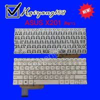 Keyboard คีย์บอร์ด Asus X201 X202 X201E X202E Q200 Q200E S200 S200E X200 สีขาว ภาษาไทย-อังกฤษ