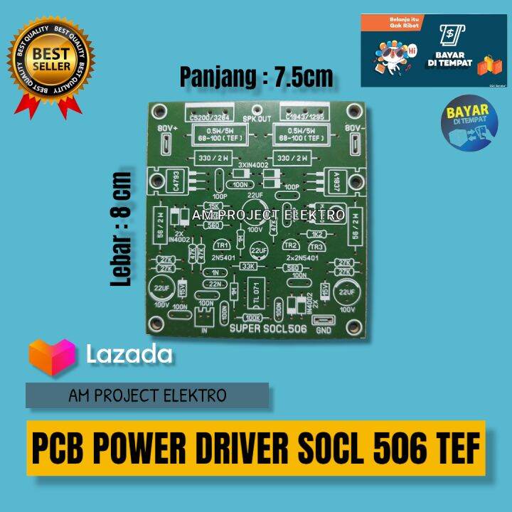 PCB Super OCL SOCL 506 TEF bahan pertinak | Lazada Indonesia