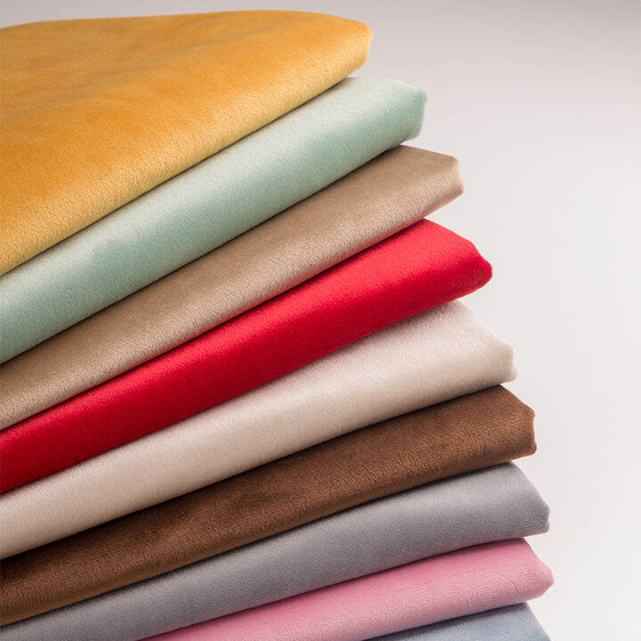 Thick Velvet Fabric Dutch Velvet Short Plush Pillow Sofa Clothing ...