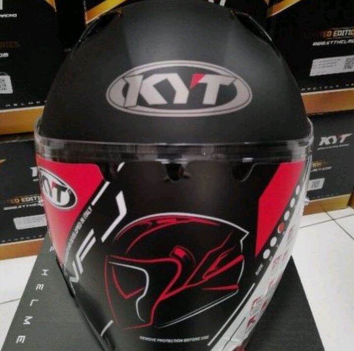 Helm Nfj Plain Matt Black Original Kyt Lazada Indonesia