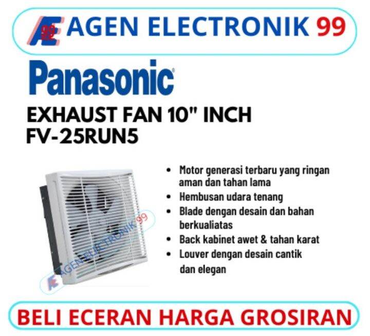 Exhaust FAN Dinding Panasonic 10" Inch Fv-25run5 | Lazada Indonesia